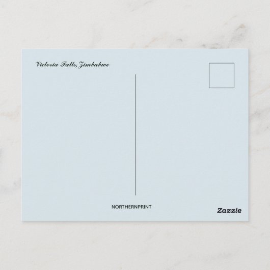 Carte Postale Chutes Victoria Zimbabwe (Dos)