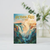 Carte Postale Chutes Victoria Zimbabwe (Debout devant)