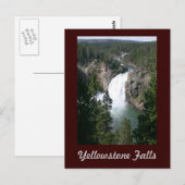 Carte Postale Chutes Yellowstone (Devant / Derrière)