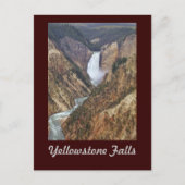 Carte Postale Chutes Yellowstone (Devant)