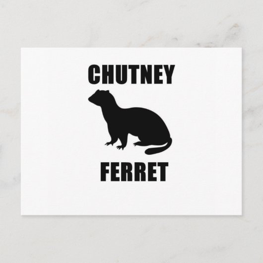 Carte Postale Chutney Ferret (Devant)