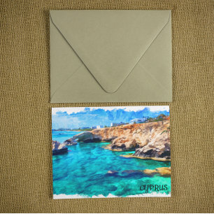 Carte Postale Chypre Méditerranée Paysage Voyage