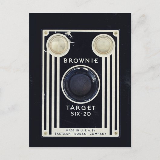 Carte Postale Cible de brouillage de la caméra rétro. (Devant)