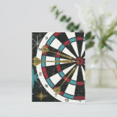 Carte Postale Cible de flechettes illustrative (Debout devant)