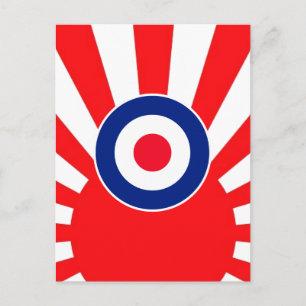 Carte Postale Cible MOD Rondelle sur Éclatement Japon