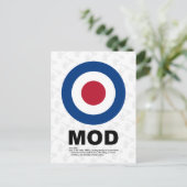 Carte postale cible Mod Soixante (Debout devant)