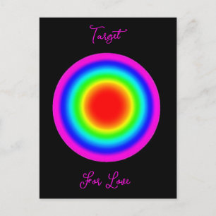 Carte Postale Cible pour l'amour – Art de la fierté