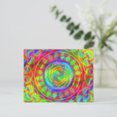 Carte Postale Cible Tie-dye (Debout devant)