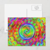 Carte Postale Cible Tie-dye (Devant / Derrière)
