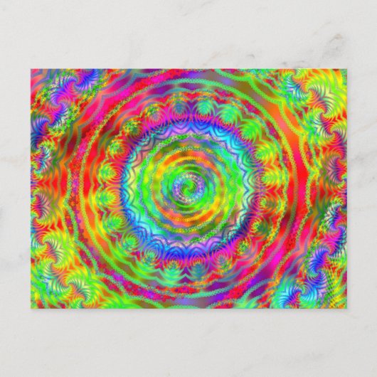 Carte Postale Cible Tie-dye (Devant)