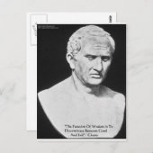 Carte Postale Cicero "Good & Evil" Wisdom Cards et Cadeaux (Devant / Derrière)