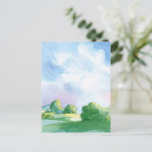 Carte Postale ciel bleu (Debout devant)