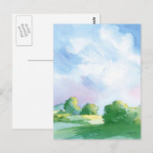 Carte Postale ciel bleu (Devant / Derrière)