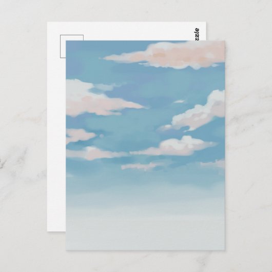 Carte Postale Ciel bleu (Devant / Derrière)
