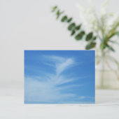 Carte Postale Ciel bleu avec nuages blancs Abstrait Nature Photo (Debout devant)