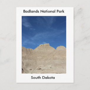 Carte Postale Ciel bleu dans les Badlands