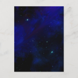 Carte Postale Ciel bleu de minuit avec étoiles