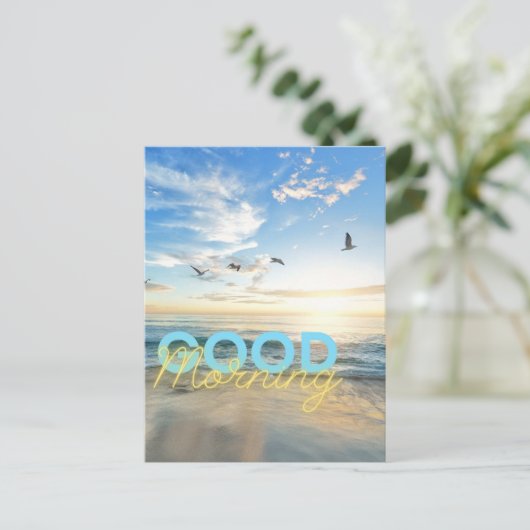 Carte Postale Ciel bleu du matin (Debout devant)