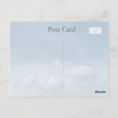 Carte Postale Ciel bleu et nuages blancs sympathie (Dos)