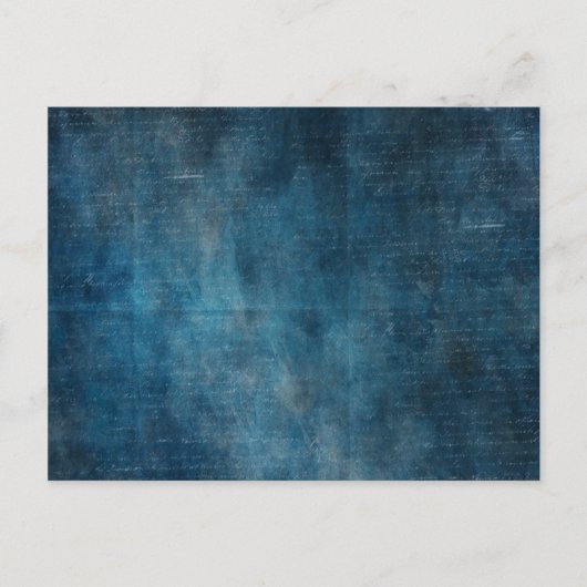 Carte Postale Ciel bleu-foncé dans l'espace avec l'écriture (Devant)