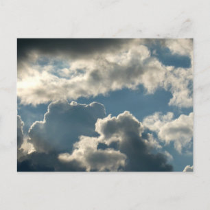 Carte Postale ciel bleu nuageux tempête de la floride météo