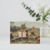 Carte Postale Ciel citrouille (Debout devant)