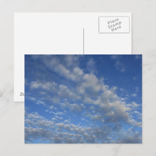 Carte Postale Ciel couvert (Devant / Derrière)