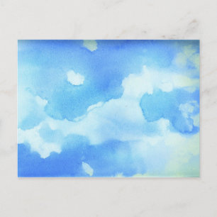 Carte Postale Ciel d'aquarelle