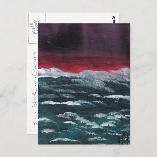 Carte Postale Ciel de Bourgogne (Devant / Derrière)