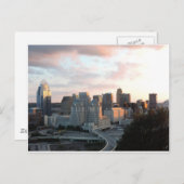 Carte Postale Ciel de Cincinnati au coucher du soleil (Devant / Derrière)
