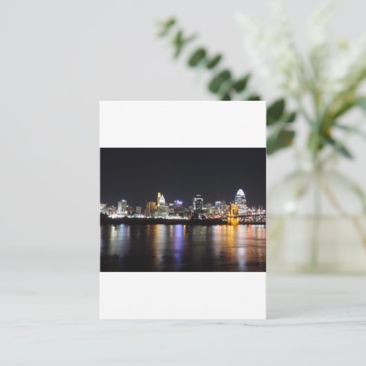 Carte Postale Ciel de Cincinnati la nuit (Debout devant)