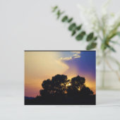 Carte Postale Ciel de coucher de soleil électrique (Debout devant)