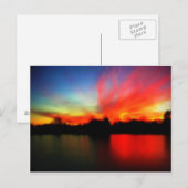 Carte Postale Ciel de feu (Devant / Derrière)