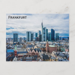 Carte Postale Ciel de la ville de Francfort Allemagne Photo de v