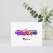 Carte Postale Ciel de Malmo en aquarelle (Debout devant)