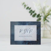 Carte Postale Ciel de nuit céleste avec cadre demande de chanson (Debout devant)