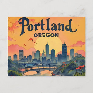 Carte Postale Ciel de Portland Oregon