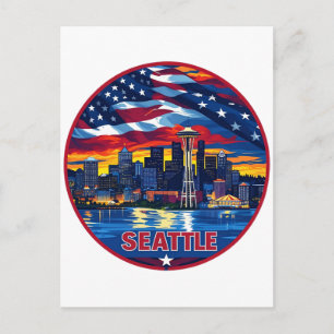 Carte Postale Ciel de Seattle