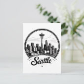 Carte Postale Ciel de Seattle (Debout devant)
