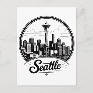 Carte Postale Ciel de Seattle