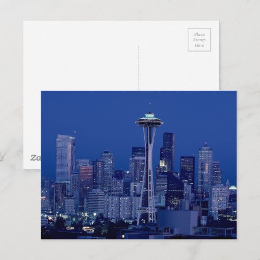 Carte Postale Ciel de Seattle (Devant / Derrière)