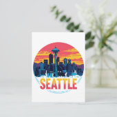 Carte Postale Ciel de Seattle (Debout devant)