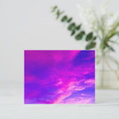 Carte Postale Ciel d'été violet (Debout devant)