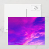 Carte Postale Ciel d'été violet (Devant / Derrière)
