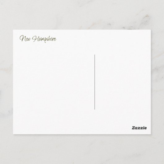 Carte Postale Ciel d'hiver (Dos)