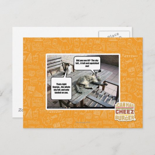 Carte Postale Ciel est en train de tomber (Devant / Derrière)