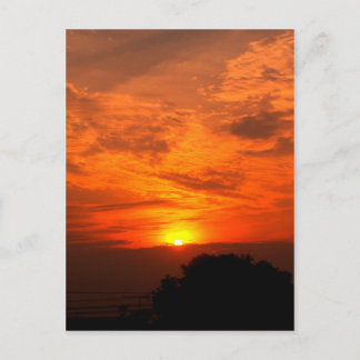 Carte Postale ciel et nuage / coucher du soleil