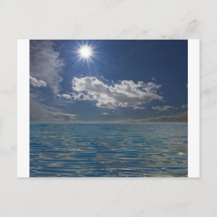 Carte Postale ciel et vagues