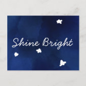 Carte Postale Ciel étoilé bleu minuit (Devant)