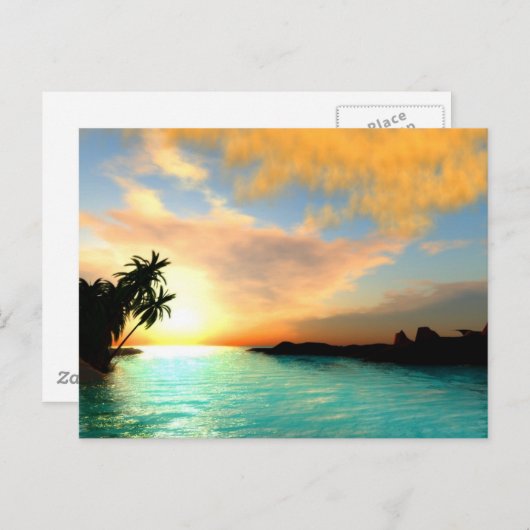 Carte Postale Ciel flamboyant (Devant / Derrière)